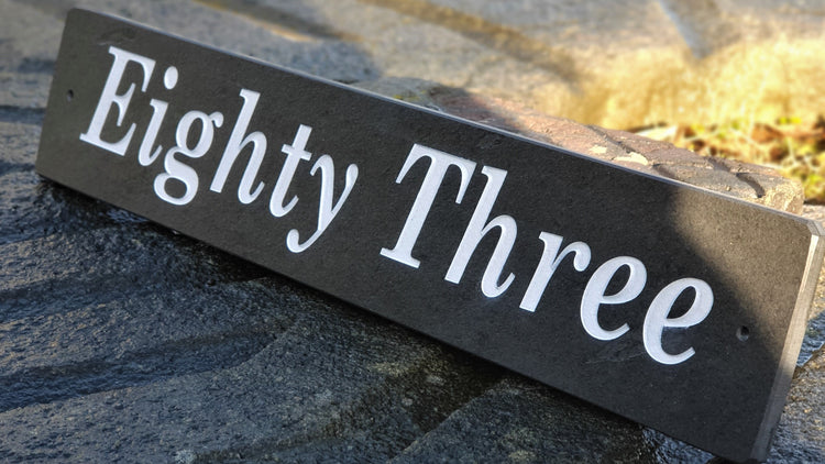 Custom Slate House Number