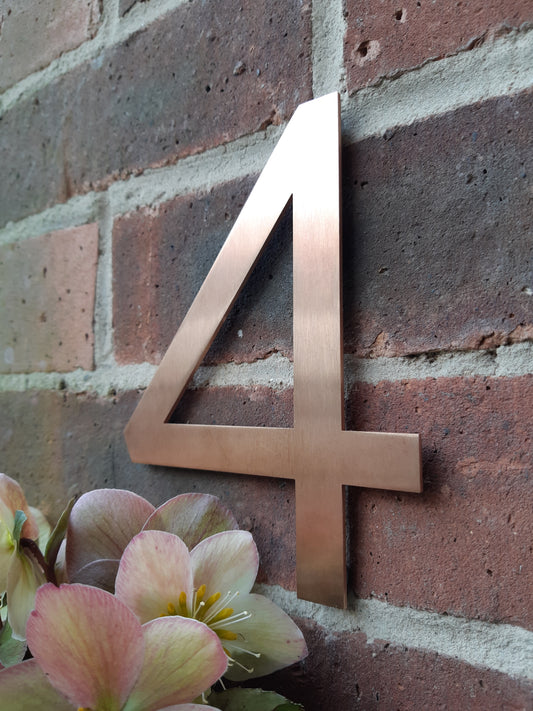 SALE Bronze House numbers 3 and 4