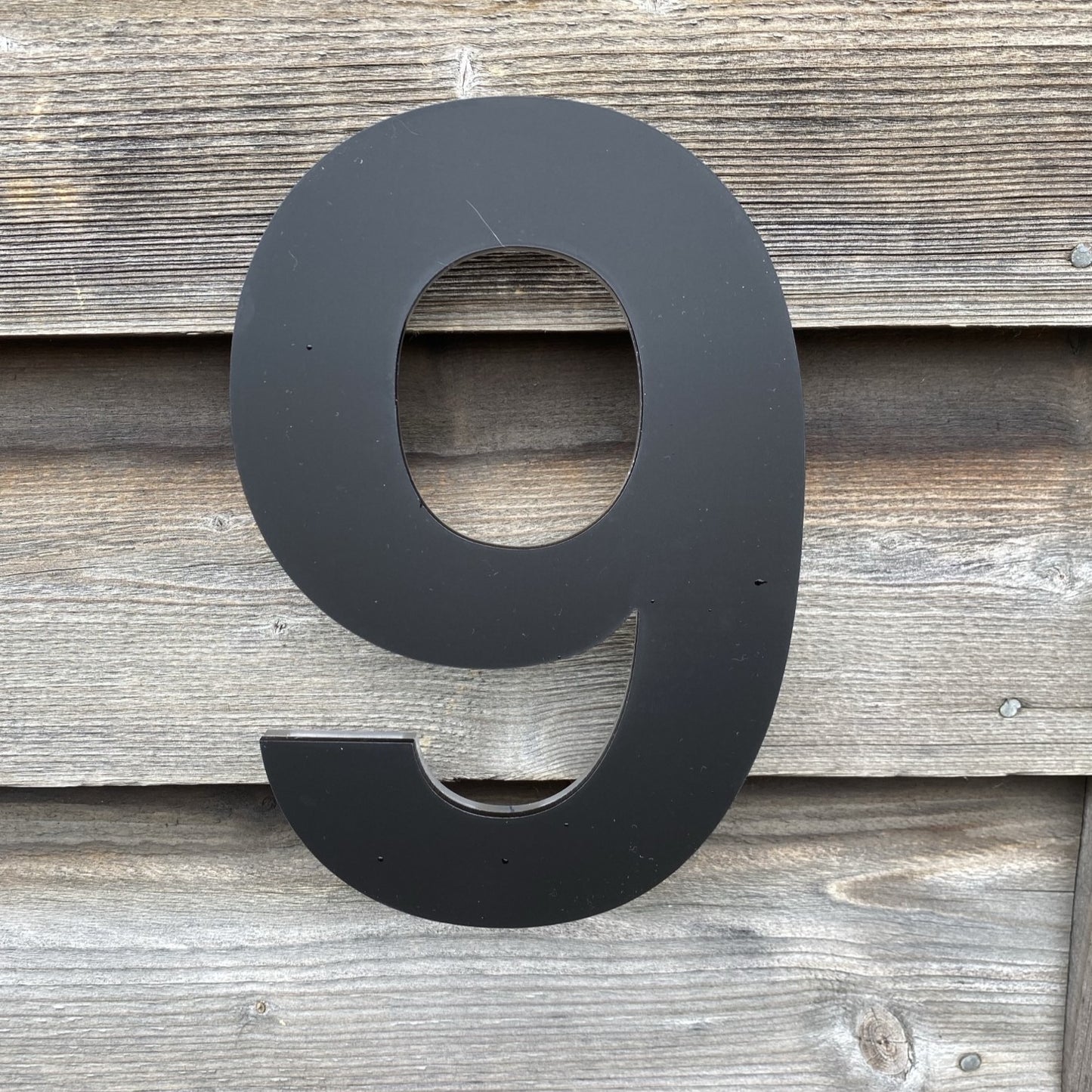 SALE Modern Matt Black 3D House Number 6/9, 20cm Helvetica