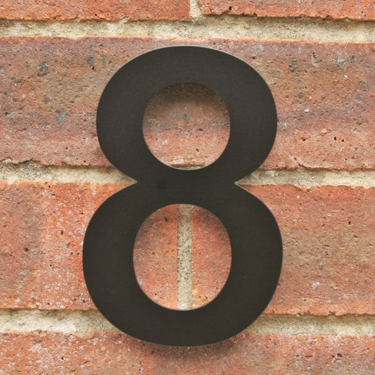 SALE Black Helvetica Bold House Number 8