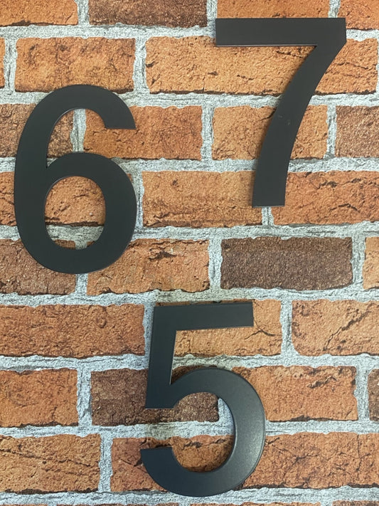 SALE Anthracite Grey Helvetica Numbers