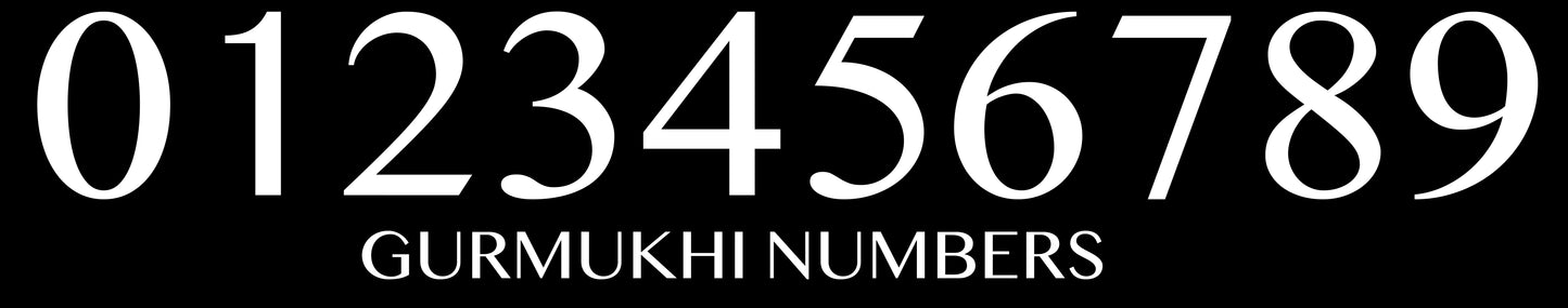 Door Number Window Film WOODLAND by Blossom & Brush