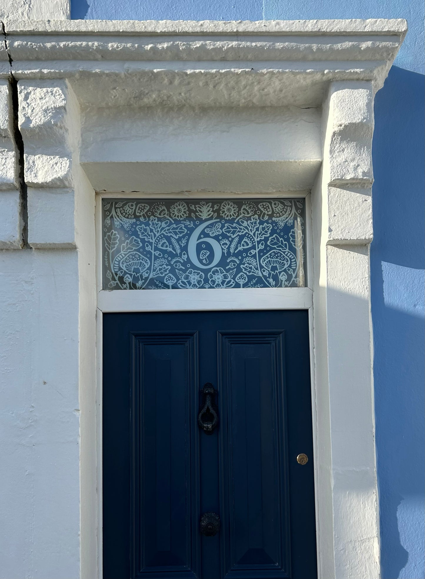 Door Number Window Film WOODLAND by Blossom & Brush