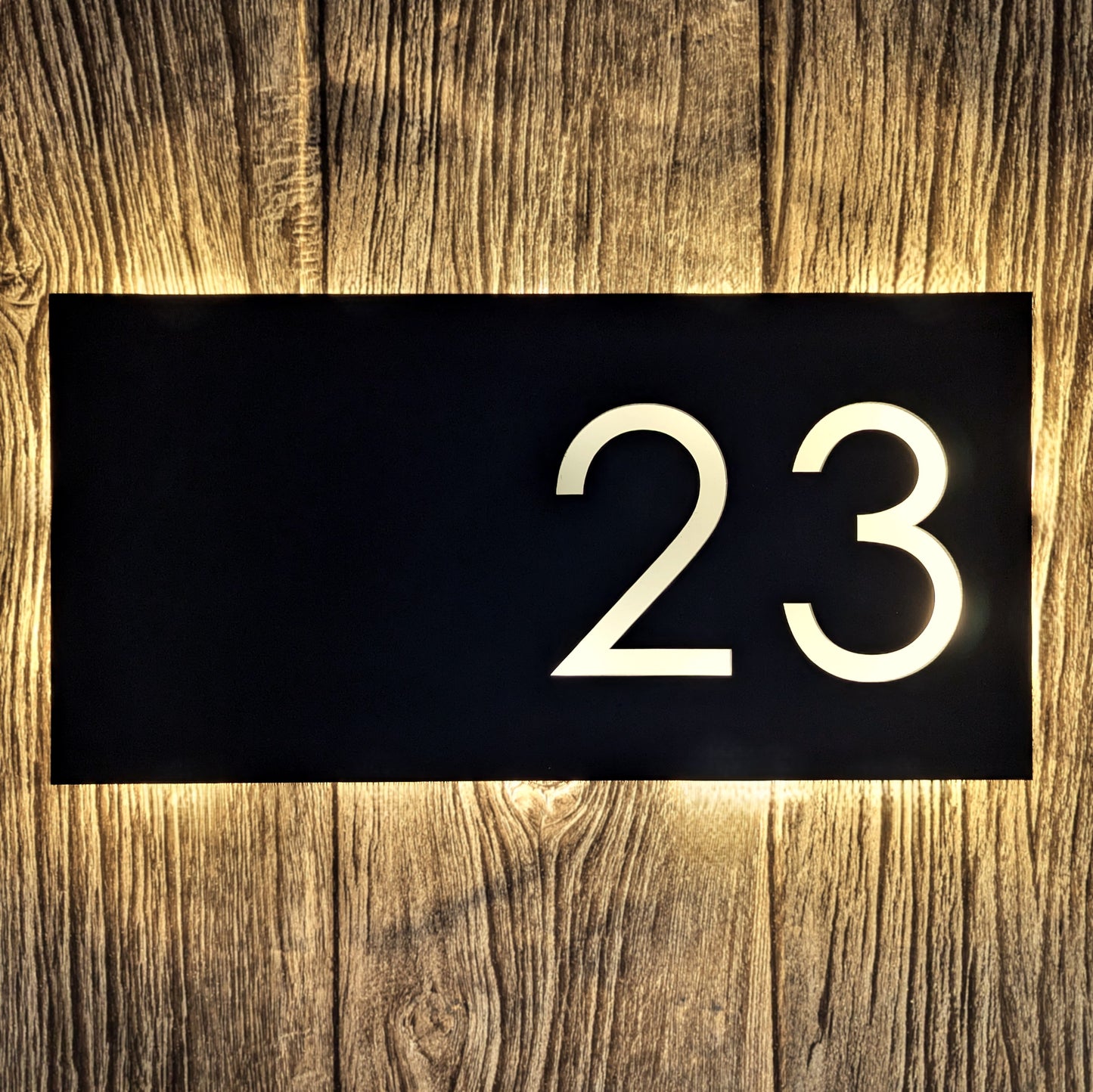 SALE LED House Number Plaque 23 - Century Gothic - Intergrated Driver