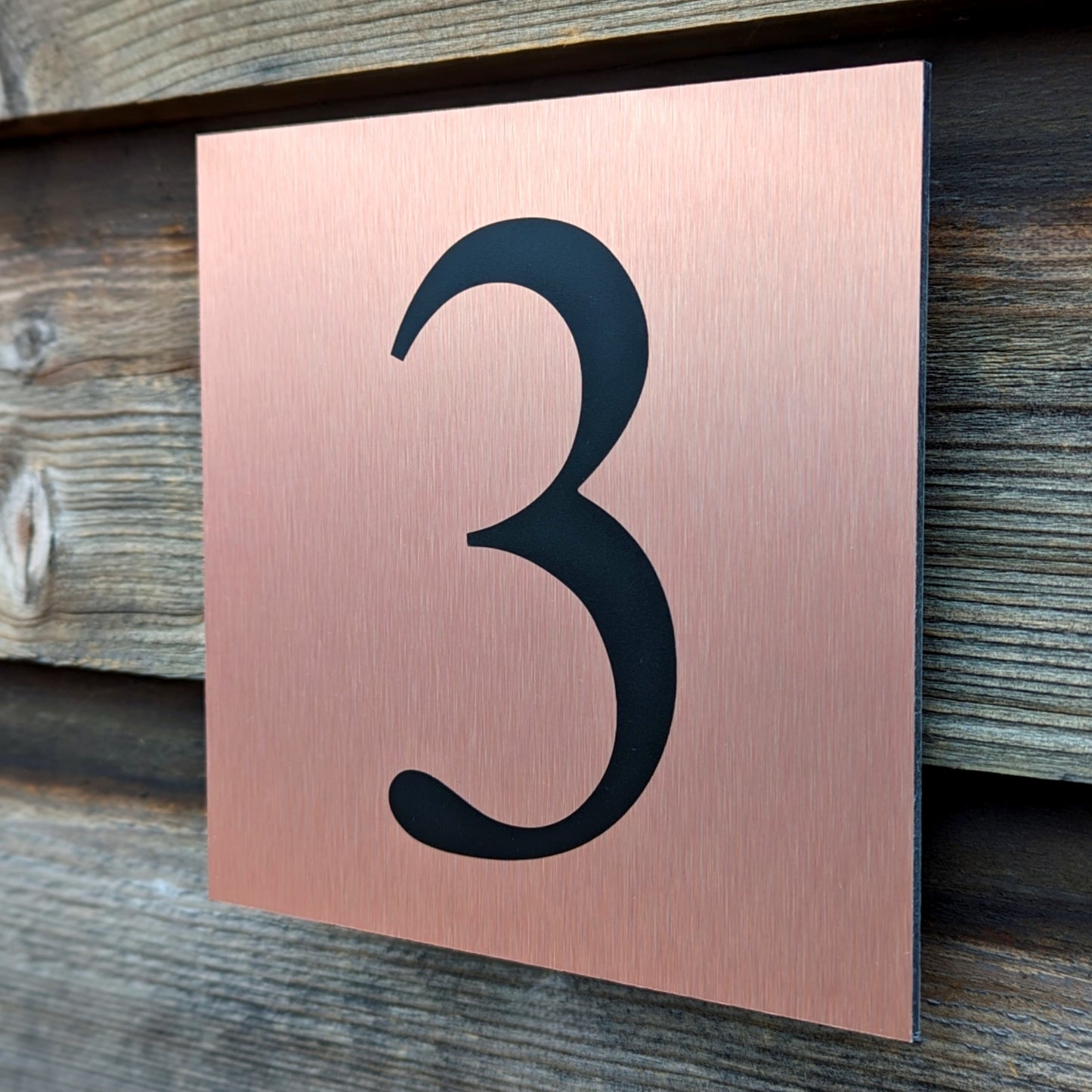 Copper House Number Plaque