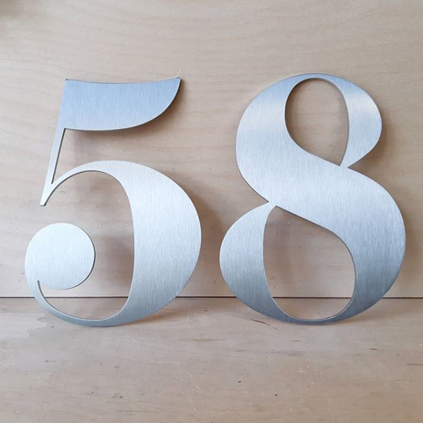 Custom Font House Number