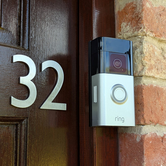 Stainless Steel Door Number - Gill Sans