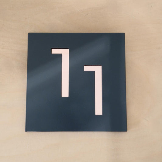 SALE Acrylic House Number Plaque 11