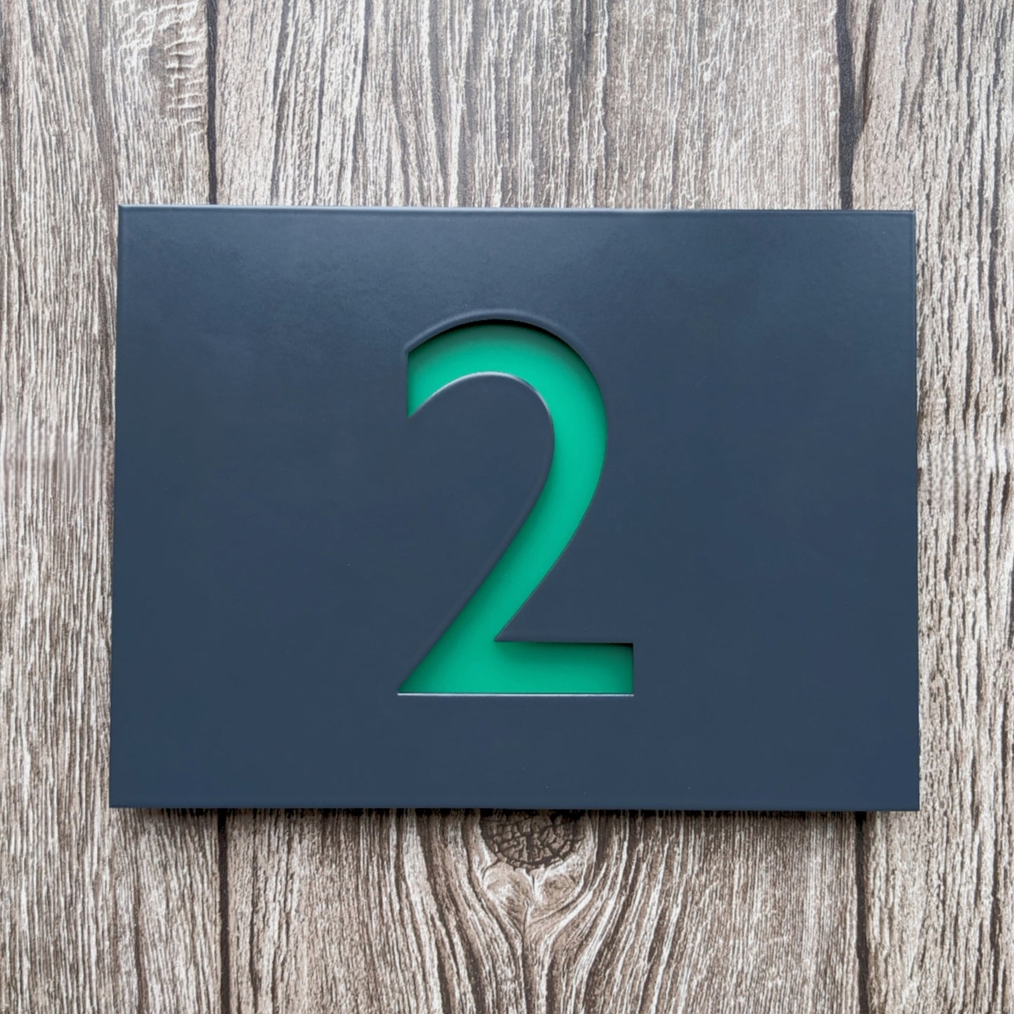 LED House Number Plaque - Colour Options - Gill Sans