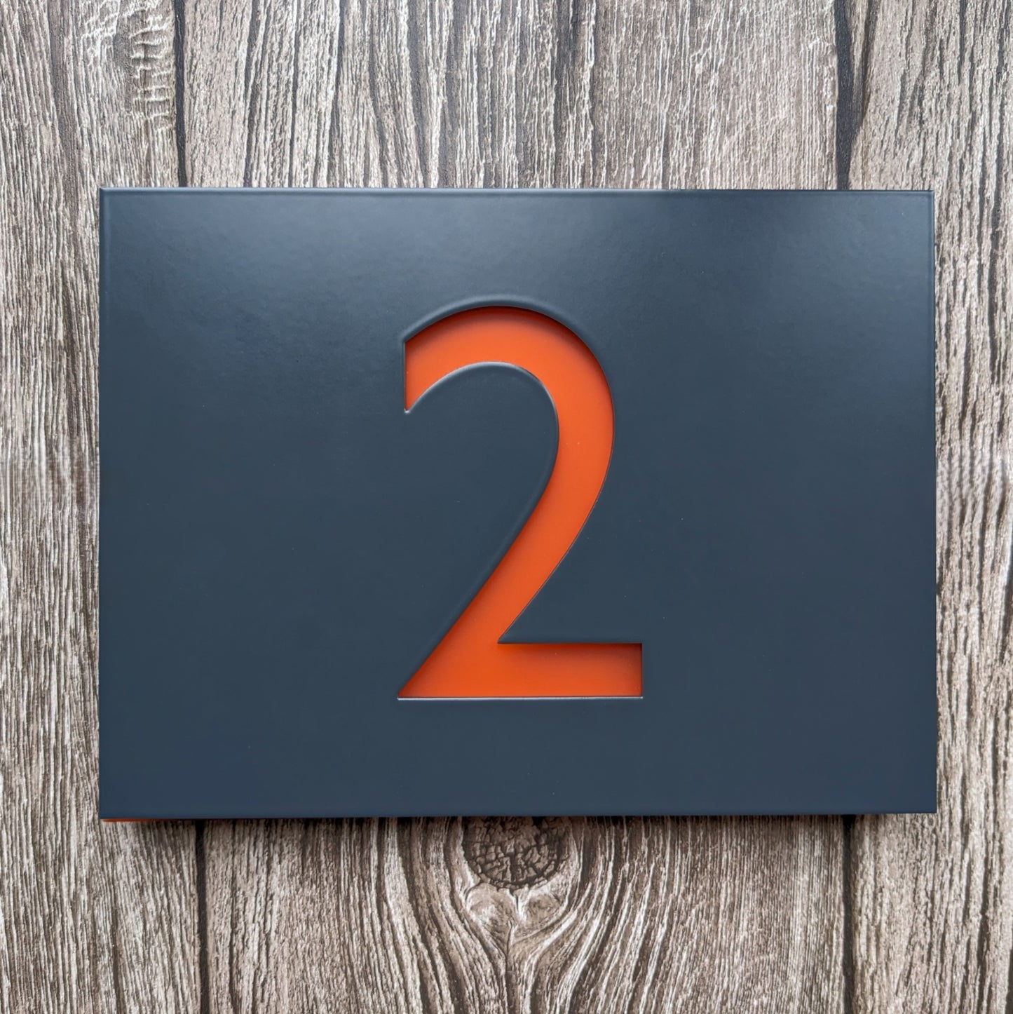 LED House Number Plaque - Colour Options - Gill Sans