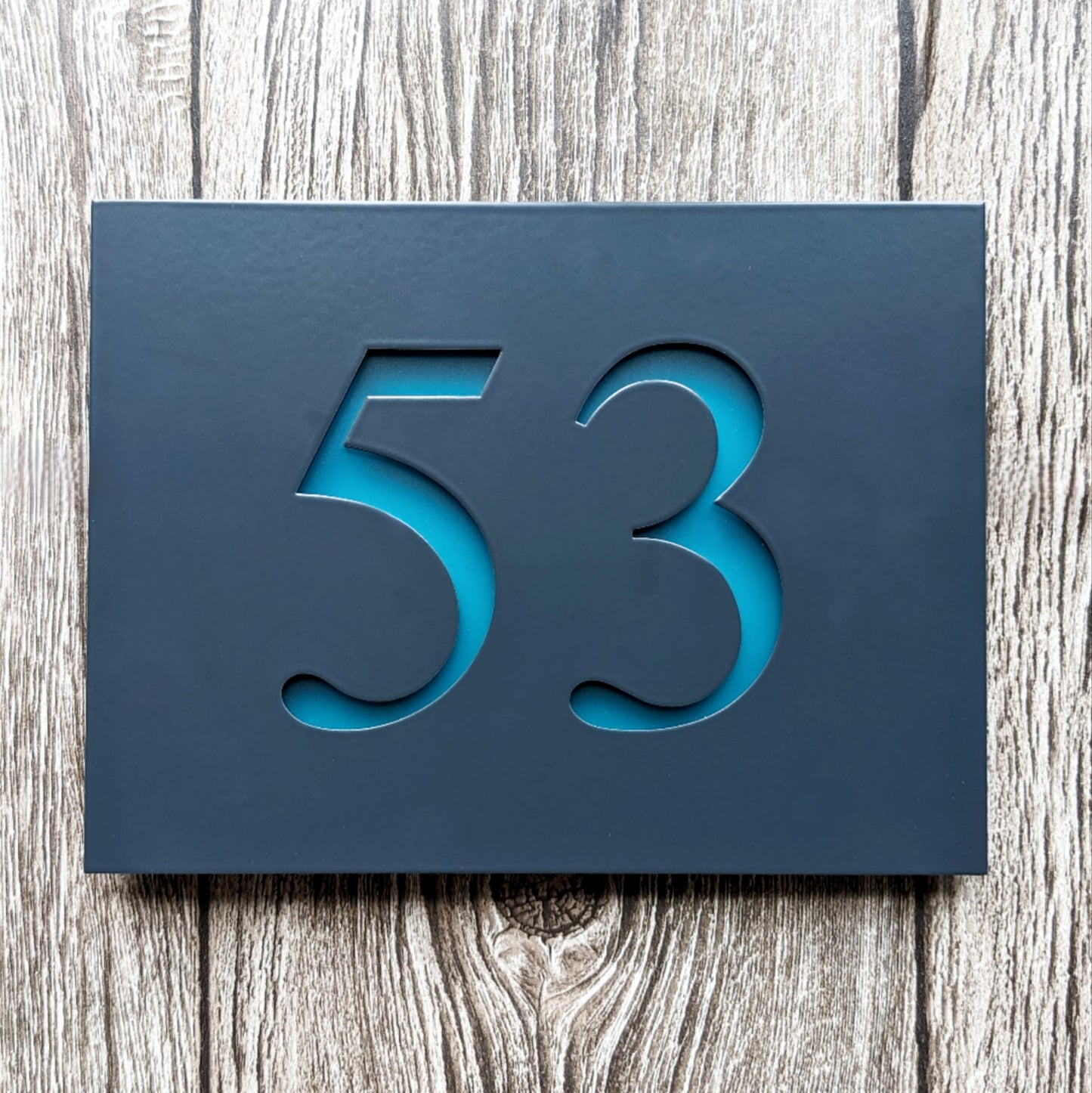 LED House Number Plaque - Colour Options - Times New Roman