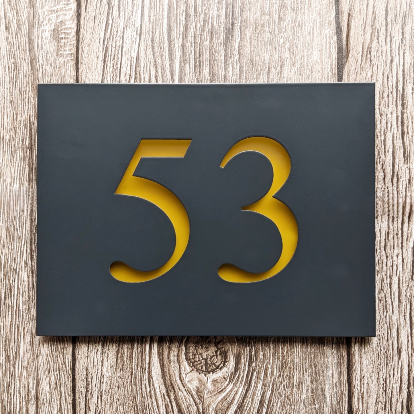 LED House Number Plaque - Colour Options - Times New Roman