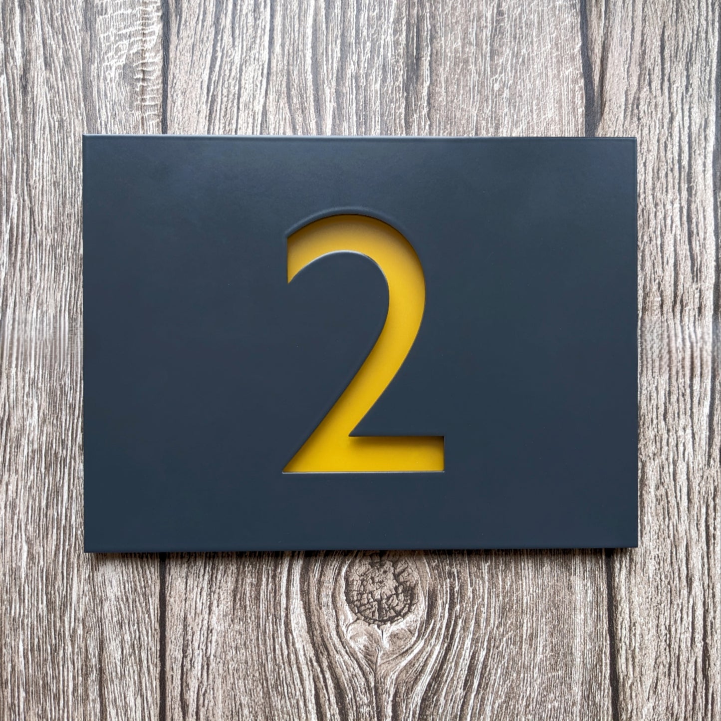 LED House Number Plaque - Colour Options - Gill Sans