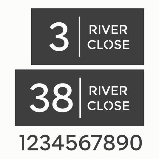 LED House Number & Name Plaque - Buenos Aires