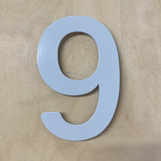 SALE one off light grey Helvetica rounded numbers 1-9