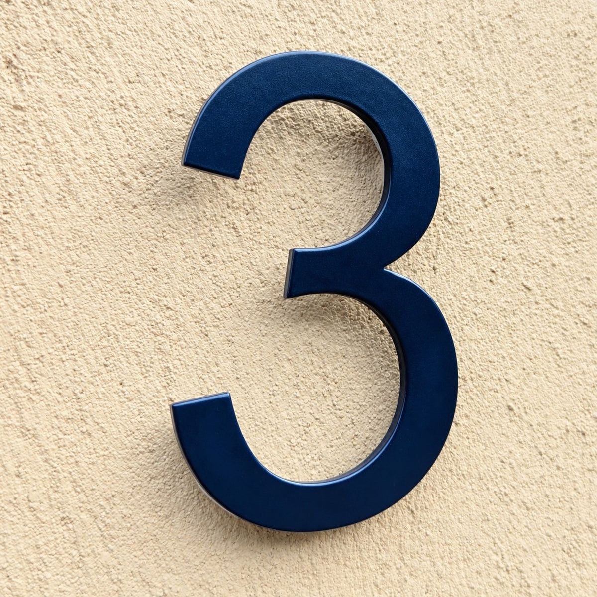 Navy House Numbers - Powder Coated Stainless Steel - Limited Edition