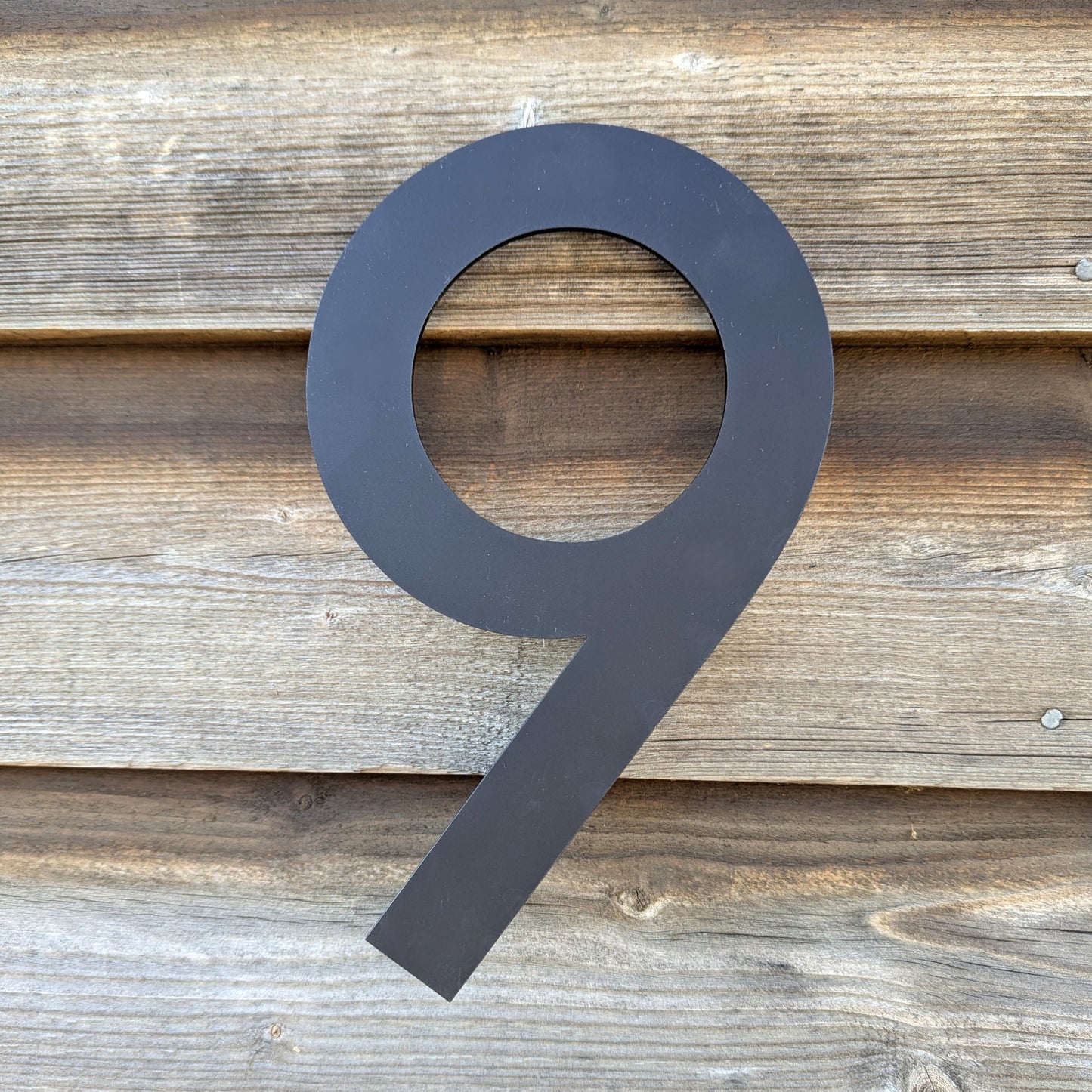 SALE Modern Matt Black 3D House Number 6/9, 20cm Century Gothic font