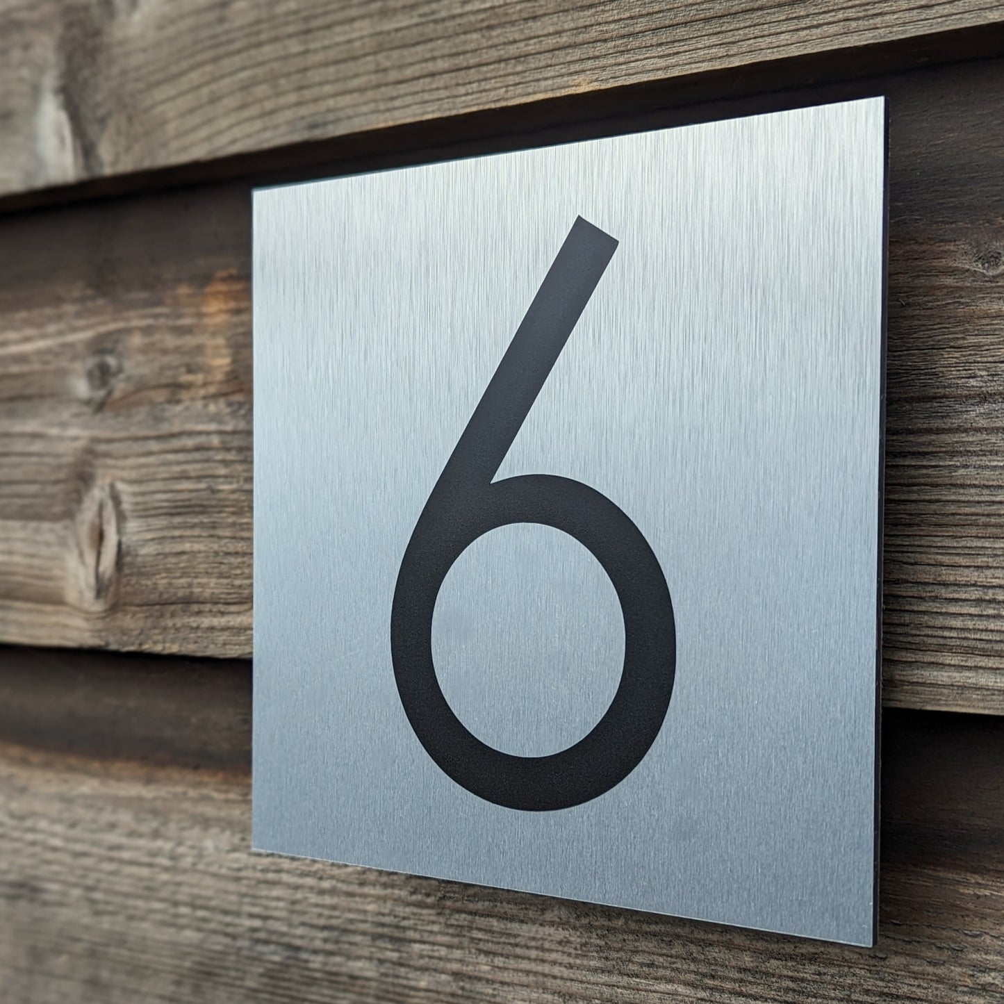 Silver House Number Plaque
