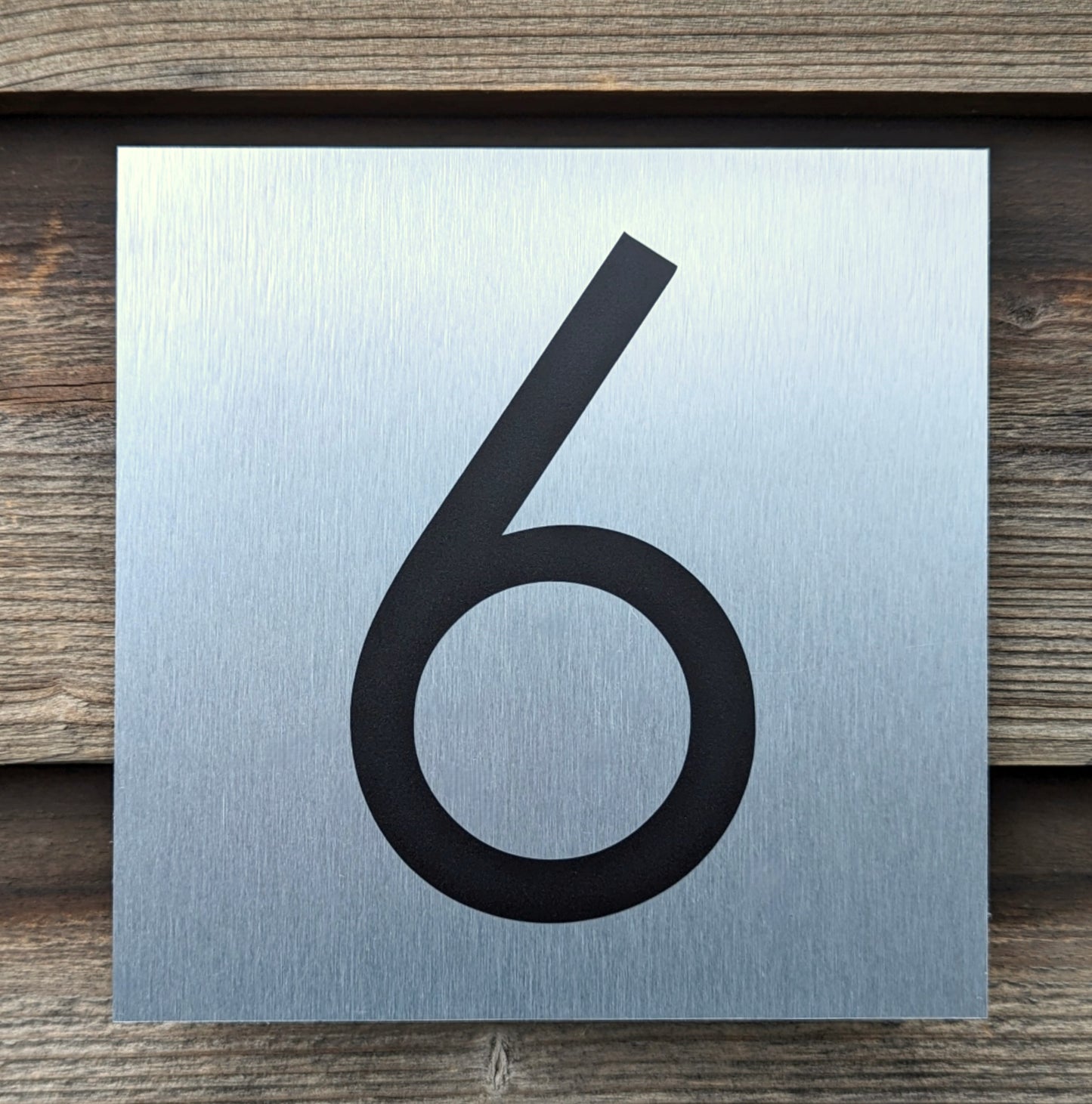 Silver House Number Plaque