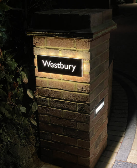 LED House Name, single line of text