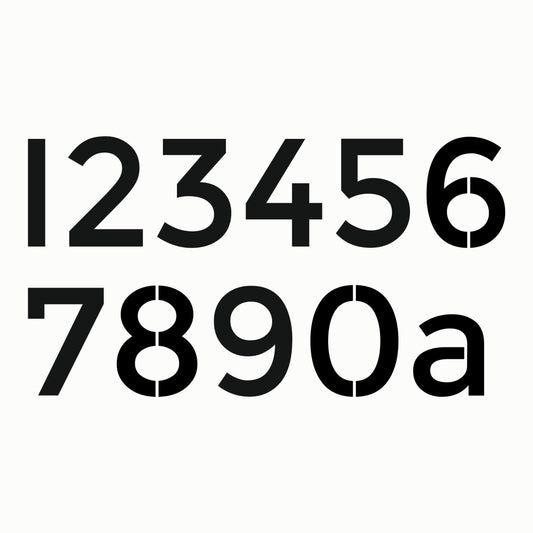 Modern House Number Plaque - Montserrat font - Black Recycled Acrylic