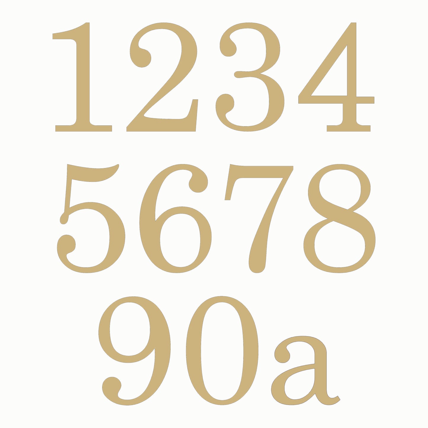 Traditional Brass House Numbers - pre-sale discount