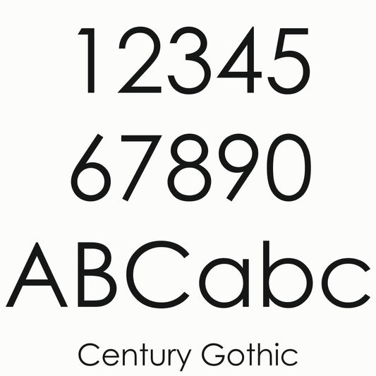 Silver House Number Plaque - matt black acrylic numbers mounted onto silver