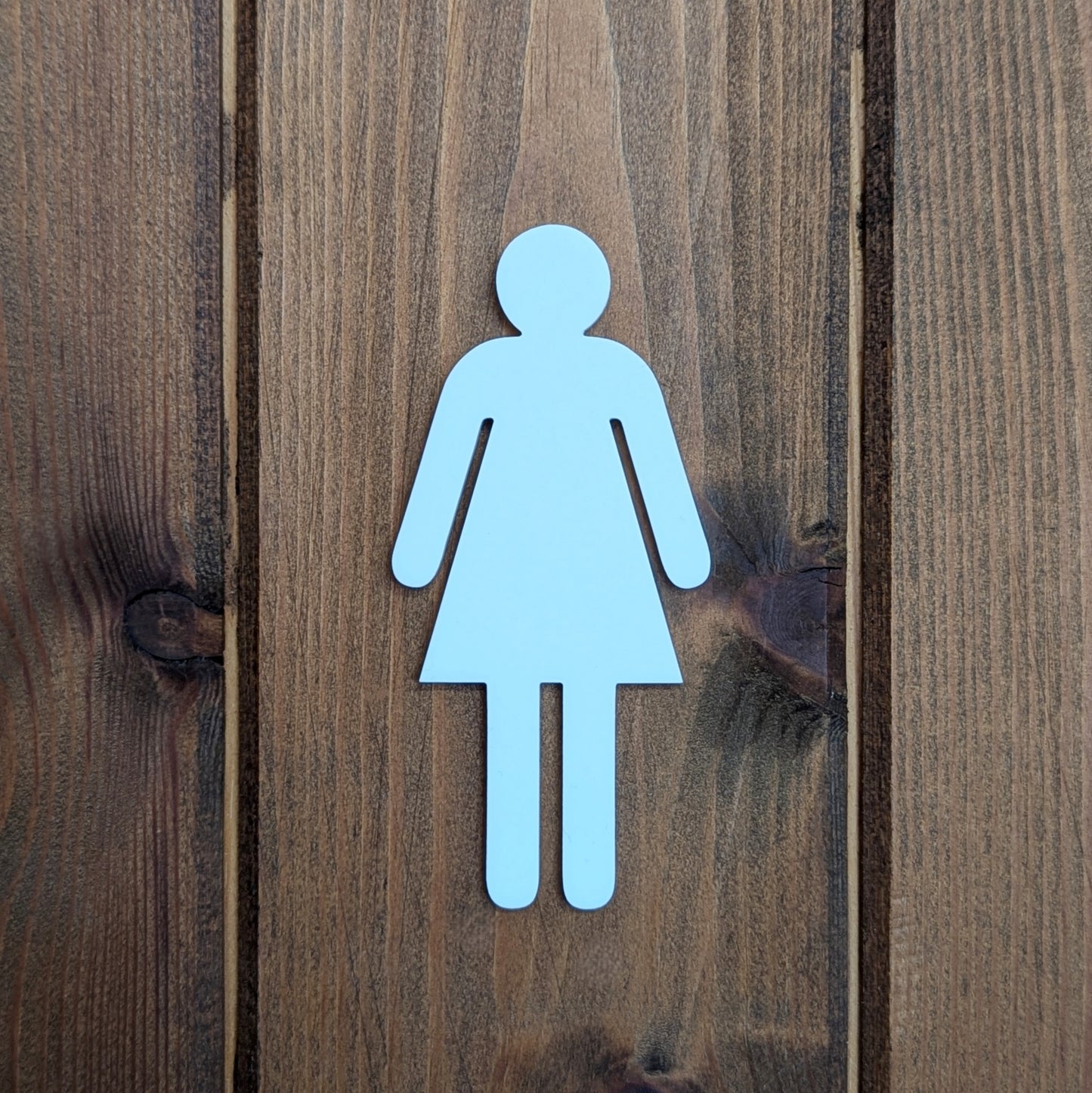 Toilet Door Signs - black/grey/white - stick on fixings