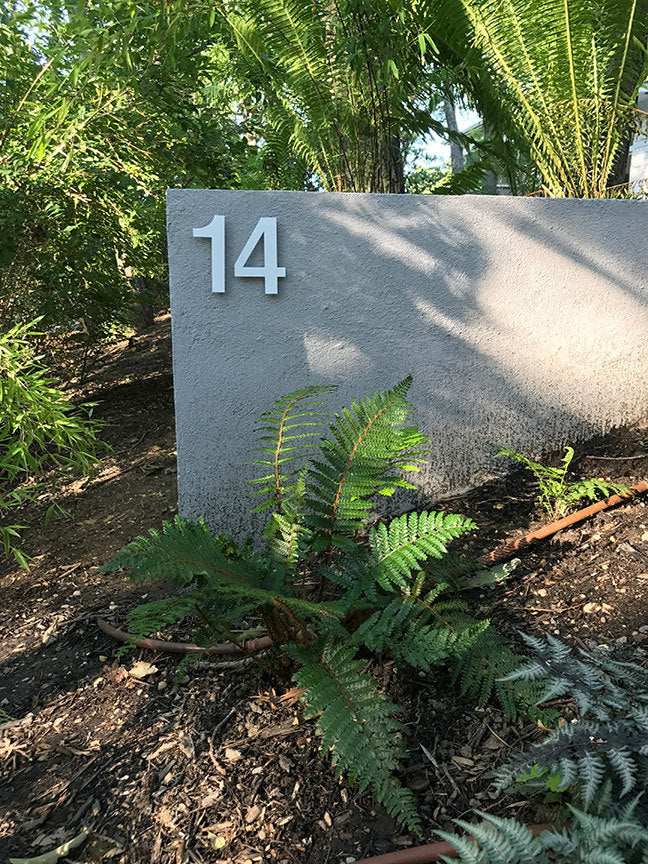 White House Numbers - Powder Coated Stainless Steel