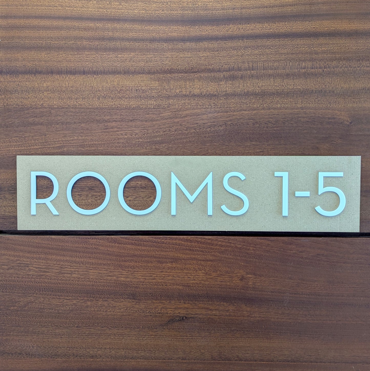 Modern Matt White Lettering for Offices - choose your text - stick on fixings