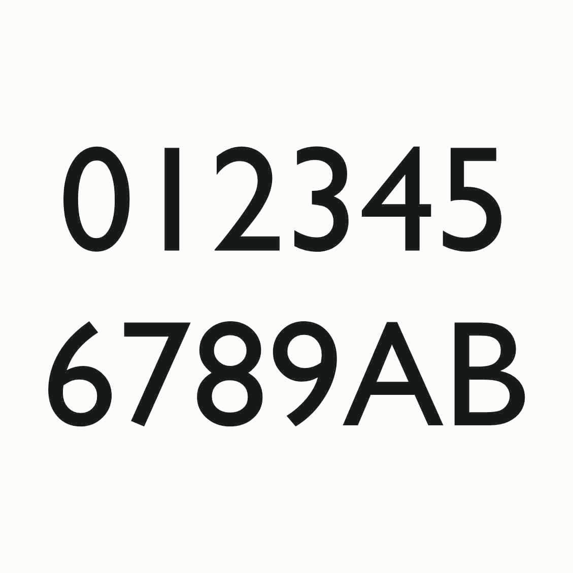 Rectangle House Number Plaque - Gill Sans Font - Black Recycled Acrylic & Stainless Steel