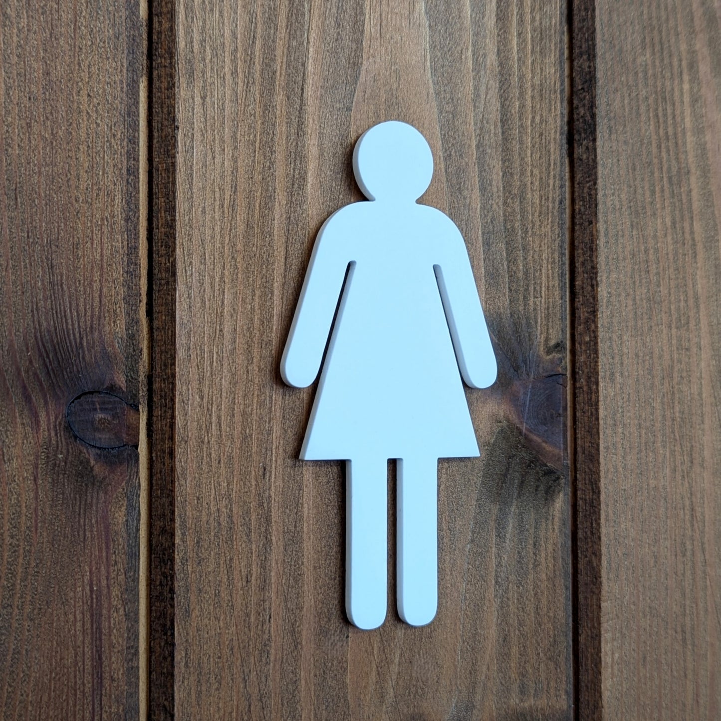 Toilet Door Signs - black/grey/white - stick on fixings