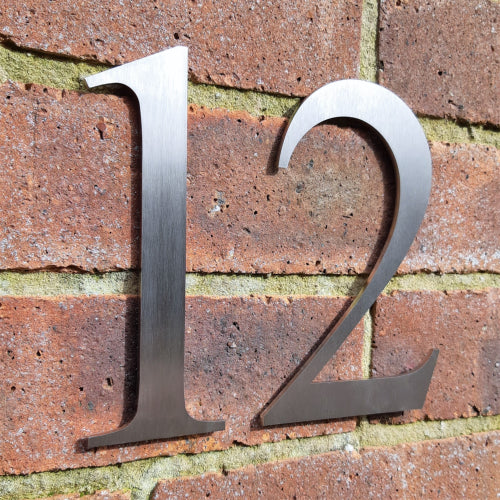 Stainless Steel House Number - Traditional