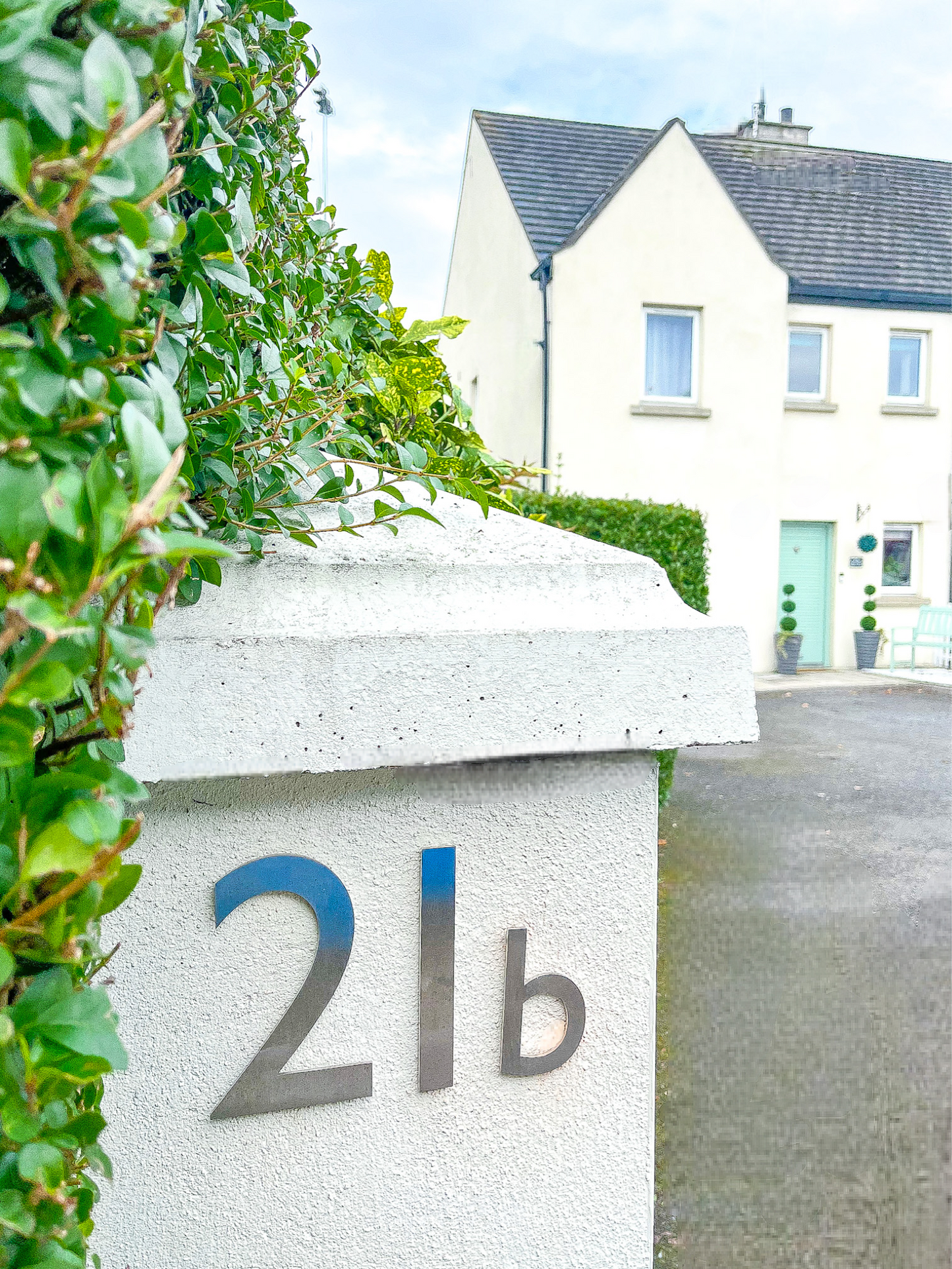 Stainless Steel House Number - Gill Sans