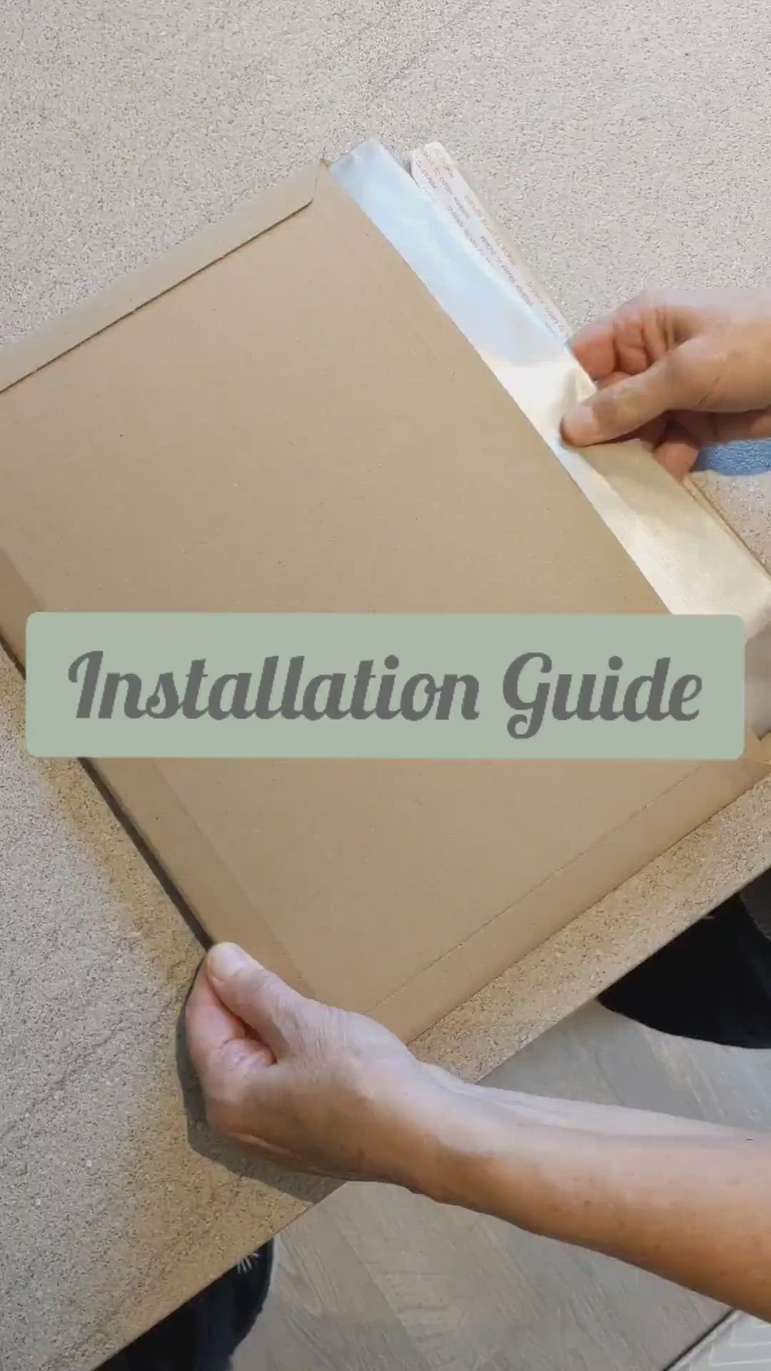 Installation video, step by step guide,how to video