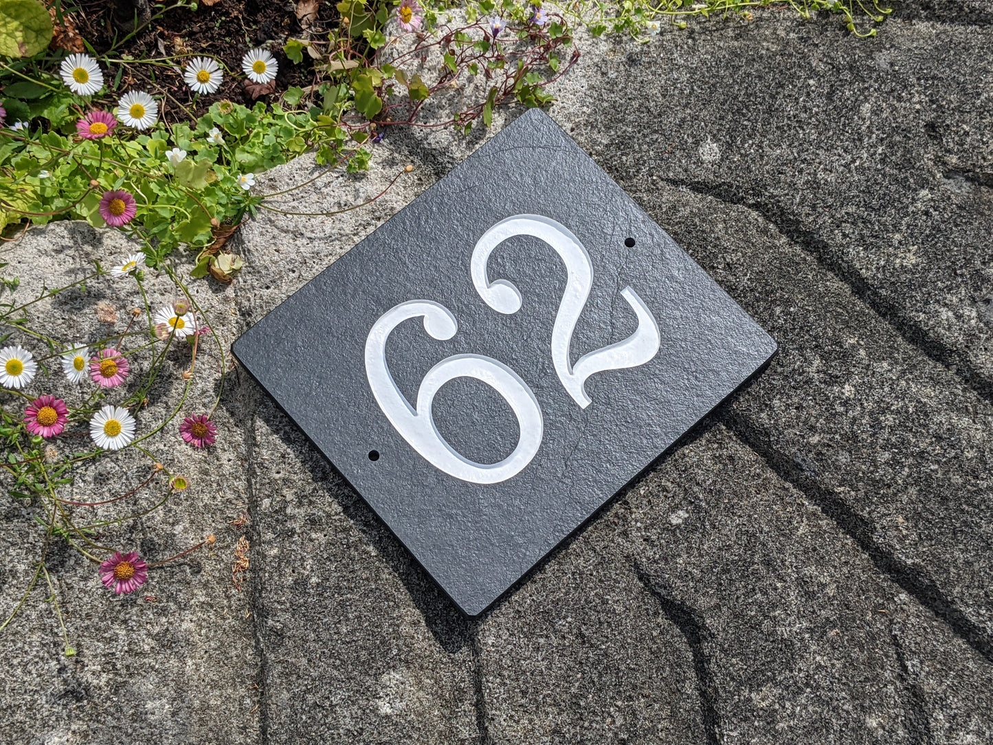 Slate house number, custom house number, house number, ariel house number