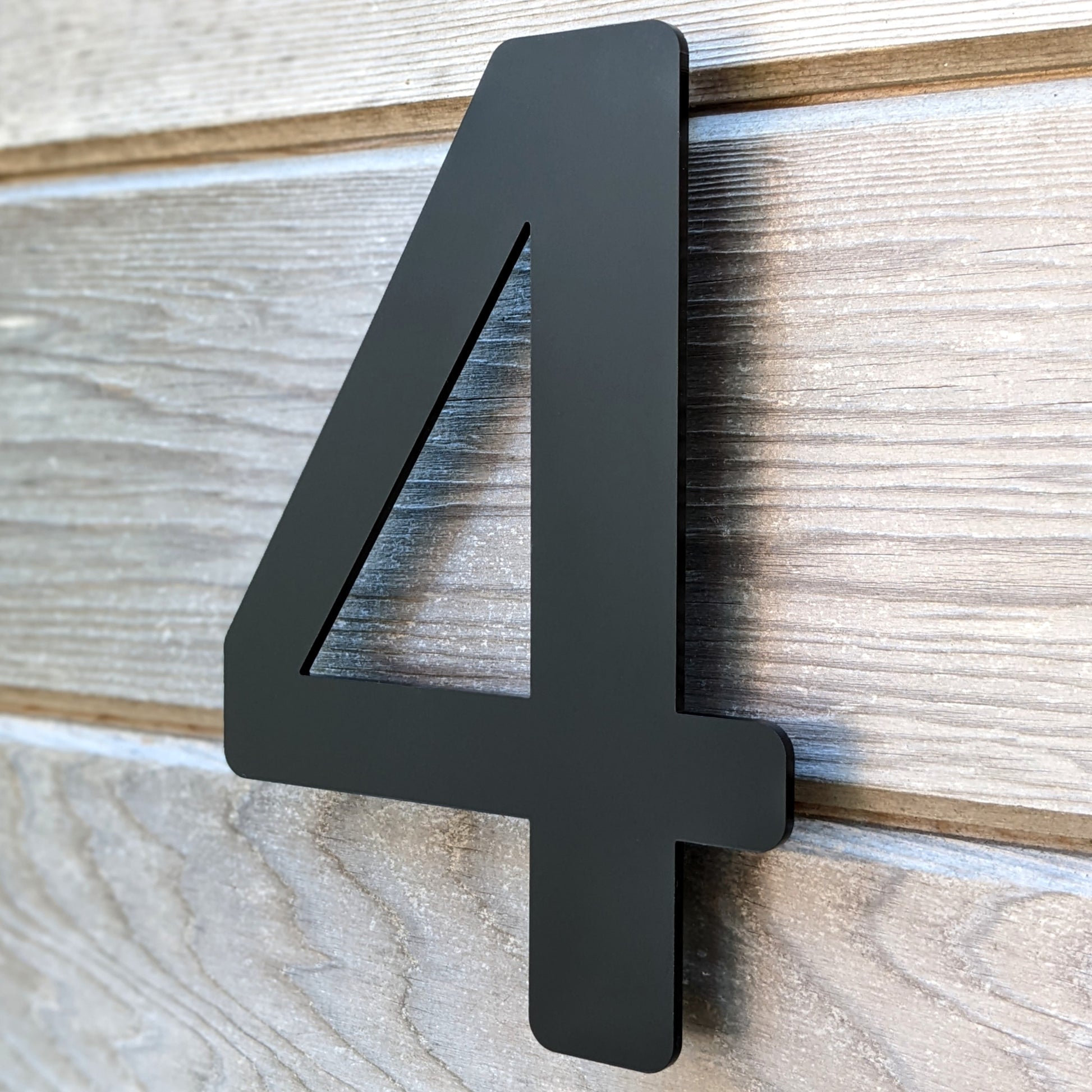 black modern house number, modern house number, black house number, acrylic house number, plastic house number, floating house number