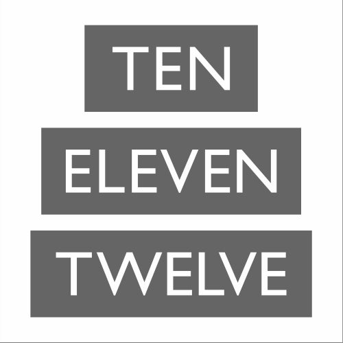 House Number Word Plaque - Grey - Customisable