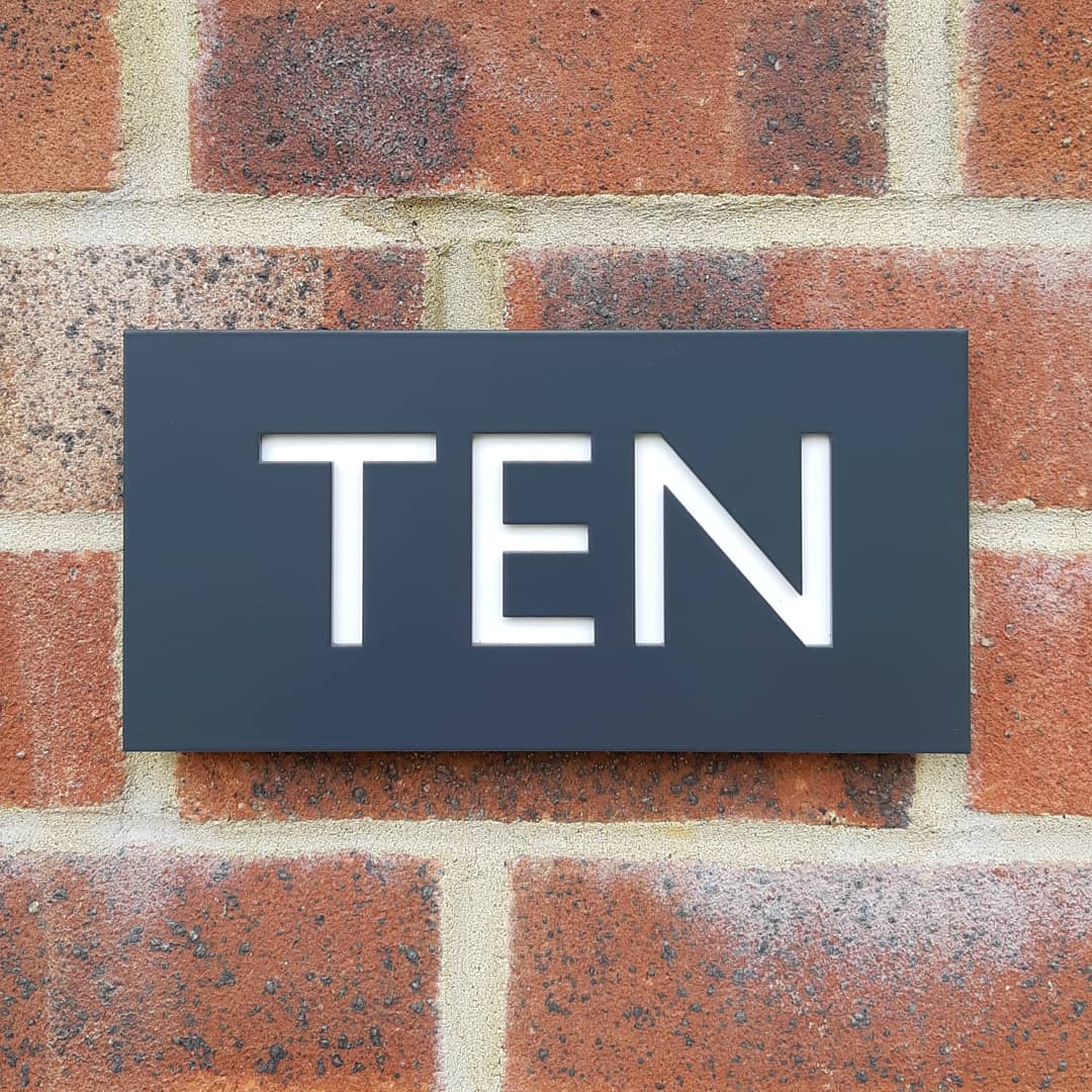 Powder Coated Anthracite Grey House Names