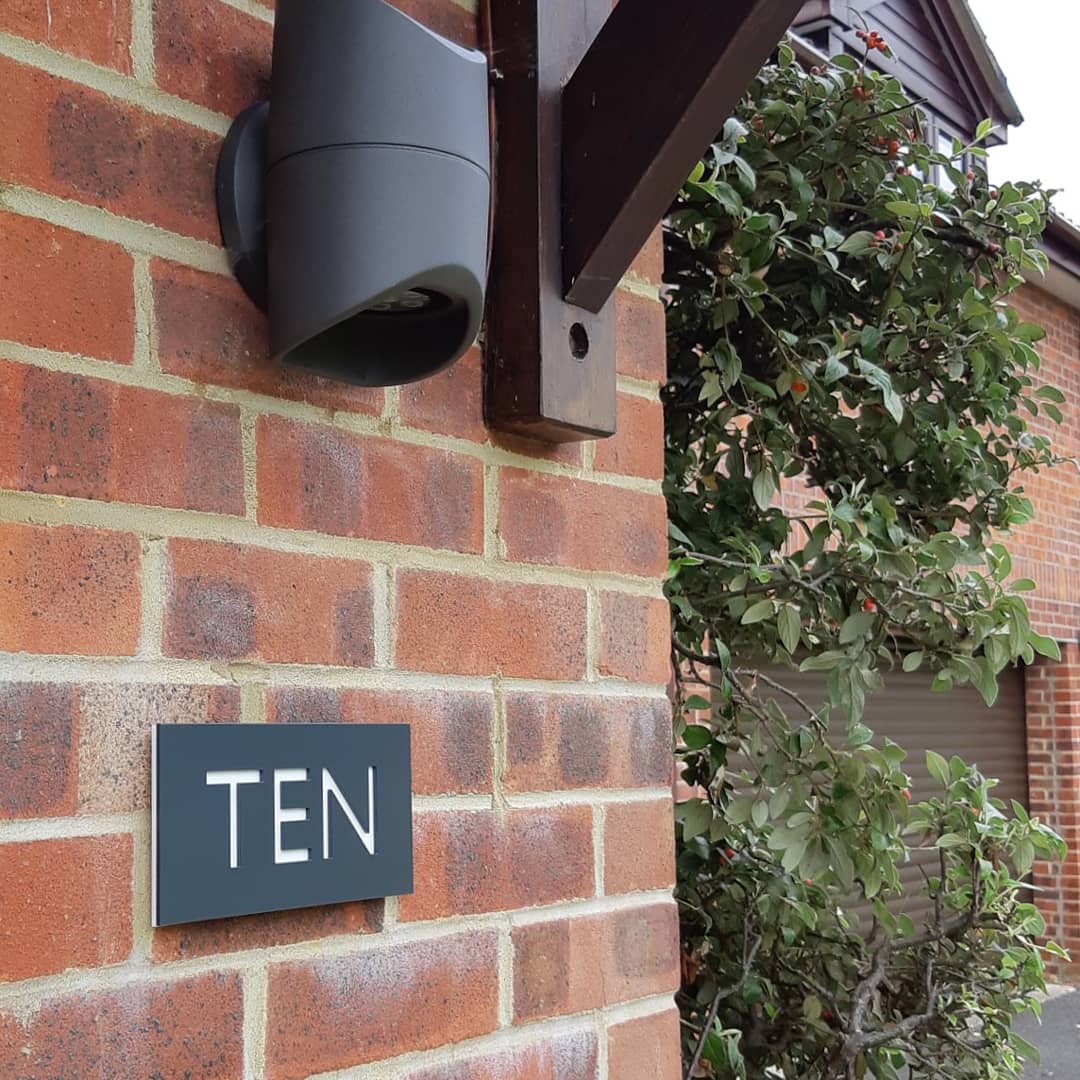Powder Coated Anthracite Grey House Names