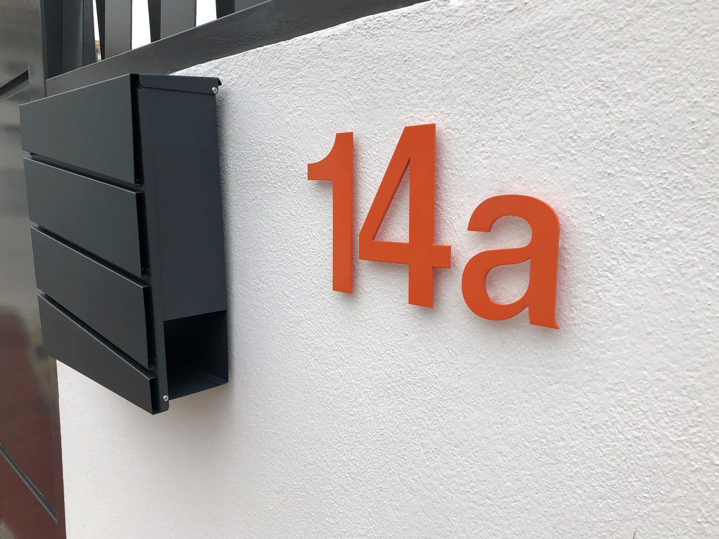 Custom Powder Coated House Number - choose your font and colour