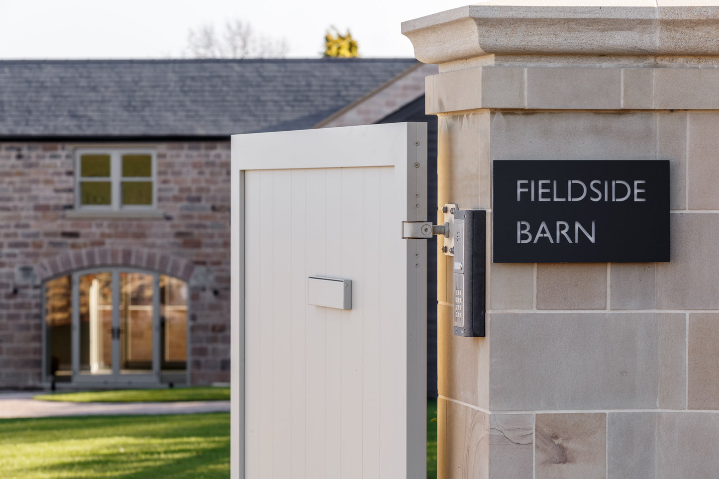 Powder Coated Black House Names