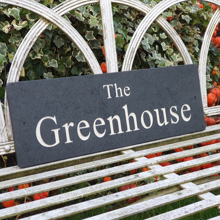 Slate house name, slate custom name, slate sign, custom house name, custom house sign, contemporary house sign, grey and white house sign, slate grey and white, engraved slate, engraved house name, slate house number, slate door number, slate address sign, slate address number