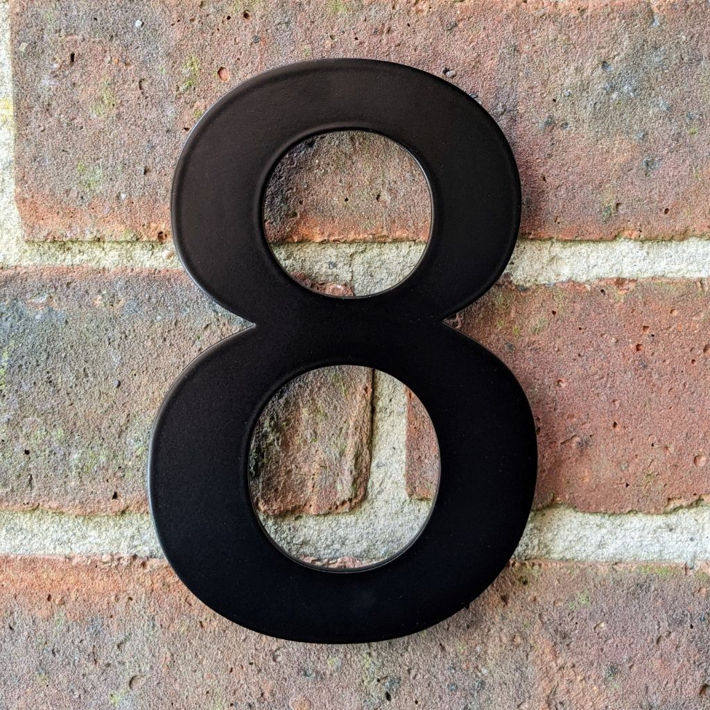 Black house numbers , powder coated house numbers , contemporary house numbers , modern house numbers , floating house numbers , house numbers