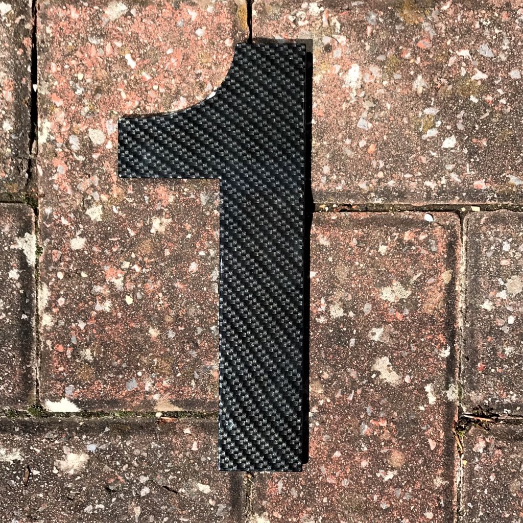 Sale house number, Carbon fibre effect, Sale carbon fibre effect house number