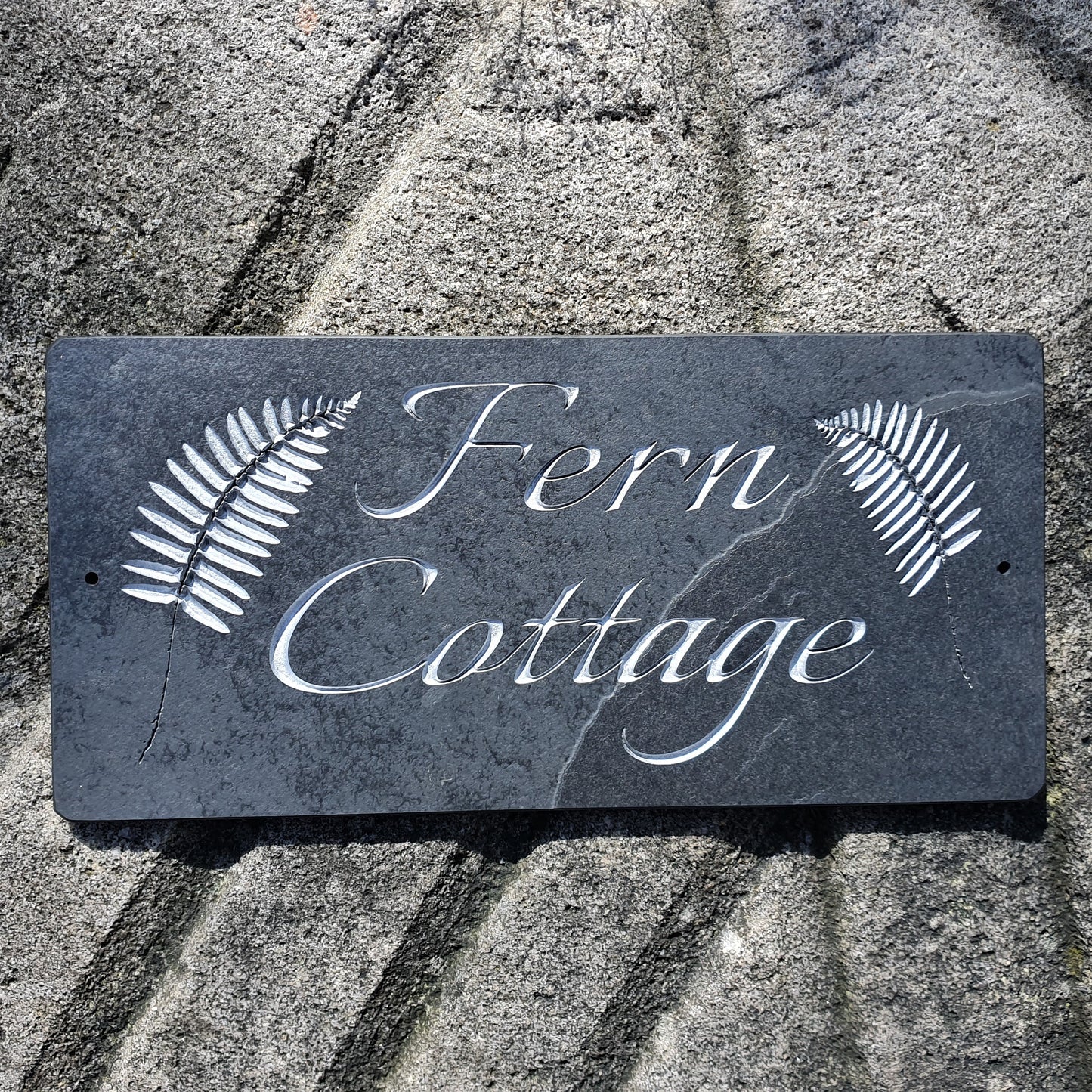 Slate house name, slate custom name, slate sign, custom house name, custom house sign, contemporary house sign, grey and white house sign, slate grey and white, engraved slate, engraved house name, slate house number, slate door number, slate address sign, slate address number 