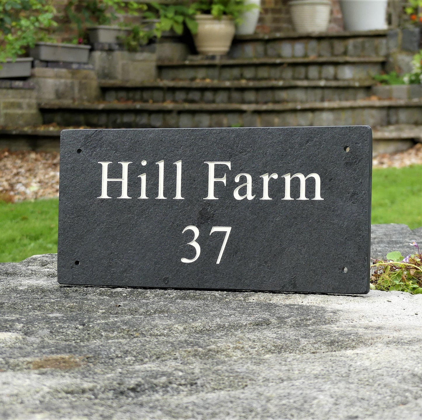 Slate house name, slate custom name, slate sign, custom house name, custom house sign, contemporary house sign, grey and white house sign, slate grey and white, engraved slate, engraved house name, slate house number, slate door number, slate address sign, slate address number