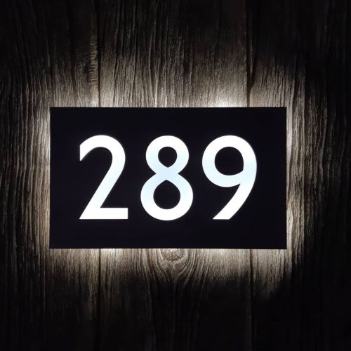 LED House Number, LED Door Number, LED House Name, LED House Sign, LED Sign, Light up Sign, LED House Sgin, LED House Number, Bespoke House Sign, Stainless Steel LED Sign, Sign for unlit areas, House Name, Custom Made House Name