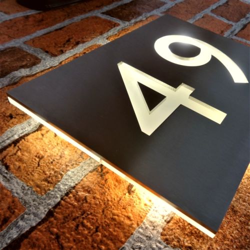 LED House Number, LED Door Number, LED House Name, LED House Sign, LED Sign, Light up Sign, LED House Sgin, LED House Number, Bespoke House Sign, Stainless Steel LED Sign, Sign for unlit areas, House Name, Custom Made House Name