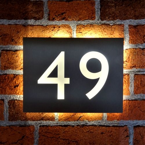 LED House Number, LED Door Number, LED House Name, LED House Sign, LED Sign, Light up Sign, LED House Sgin, LED House Number, Bespoke House Sign, Stainless Steel LED Sign, Sign for unlit areas, House Name, Custom Made House Name